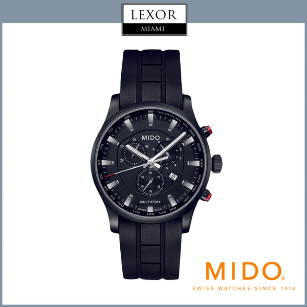 Mido M0054173705120 Multifort Chronograph Black Dial Men Watches Lexor Miami