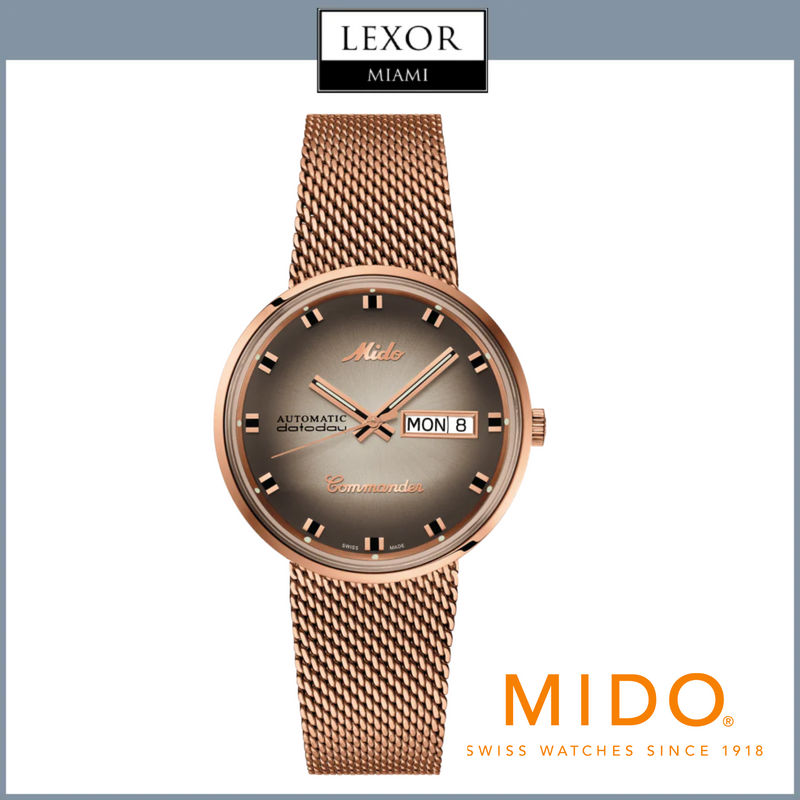 Mido M842932311 Commander Shade Special Edition Gold Stainless Steel Strap Unisex Watches