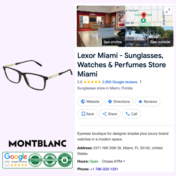 Mont Blanc MB0021O 002 55 Optical Frame Unisex