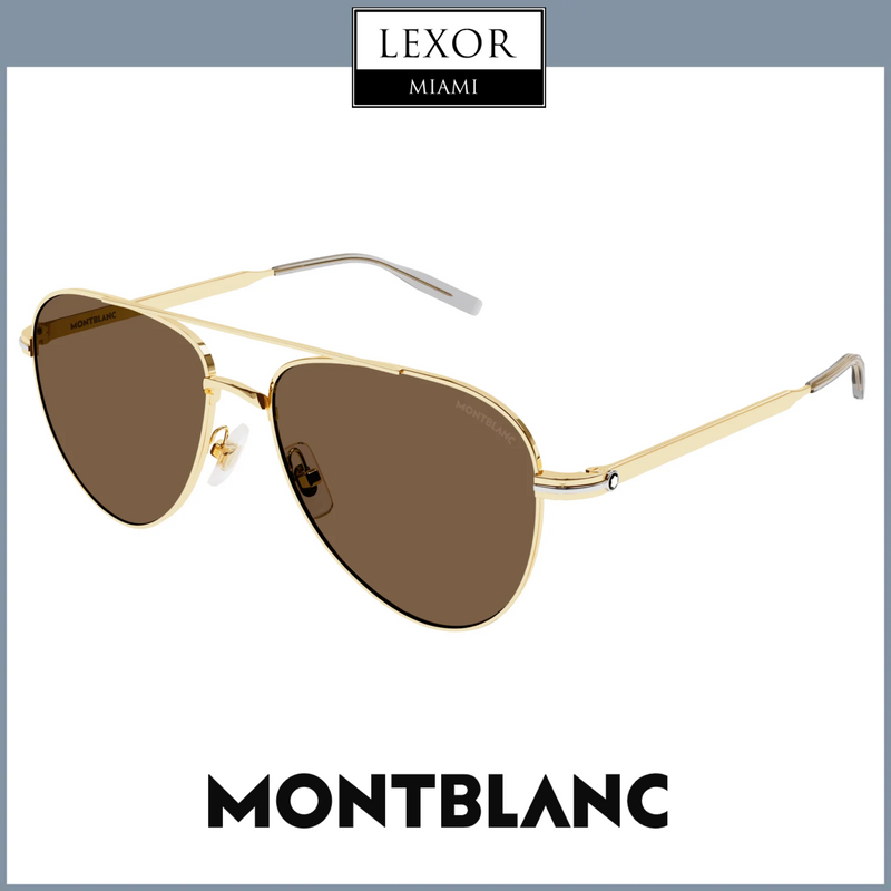 Montblanc MB0235S-003 57 Sunglass MAN METAL