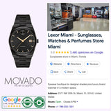 Movado BOLD Quest Automatic 3601274 black stainless steel men's watch front view