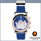 Mulco MW3 19001 041 La Fleur Lotus Blue Silicone Strap Women Watches