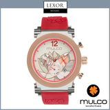 Mulco MW3 19001 061 La Fleur Lotus Correa de silicona roja Relojes para mujer