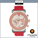 Mulco MW3 19001 061 La Fleur Lotus Red Silicone Strap Women Watches