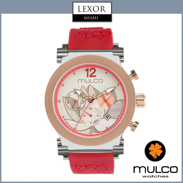 Mulco MW3 19001 061 La Fleur Lotus Correa de silicona roja Relojes para mujer
