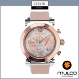 Mulco MW3 19001 081 La Fleur Lotus Pink Silicone Strap Women Watches