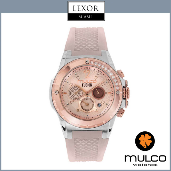 Mulco MW3 19495 113 Blue Marine Fusion Beige Silicone Strap Women Watches