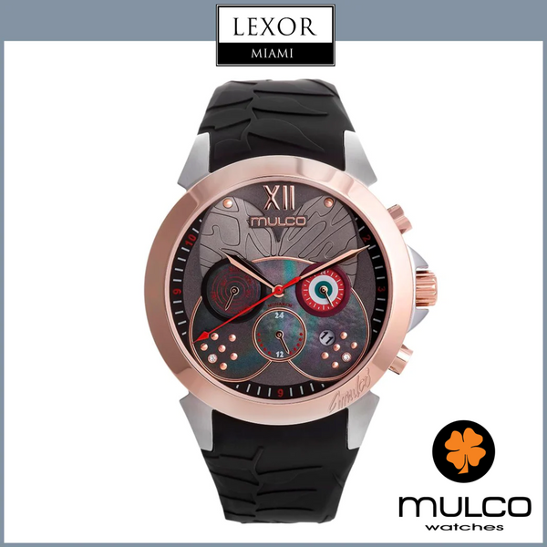 Mulco MW3 20580 023 Lush Monarch Black Silicone Strap Women Watches
