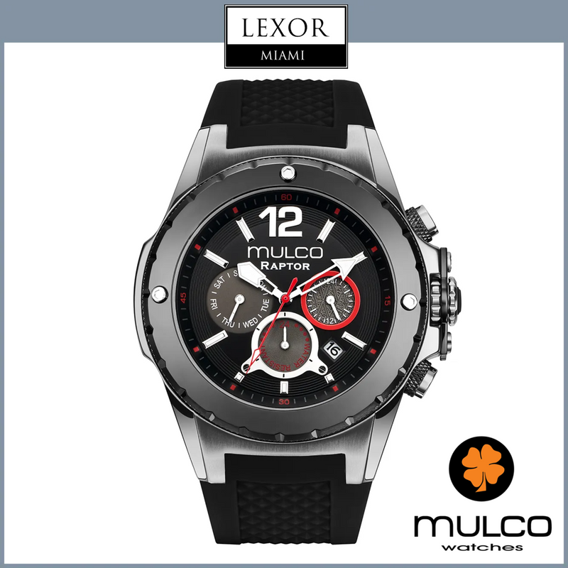 Mulco MW3 20595 025 Evol Raptor Black Silicone Strap Men Watches