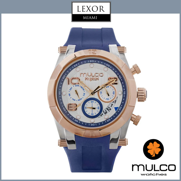 Mulco MW5 5249 043 Kripton Lady - Reloj de mujer con correa de silicona azul