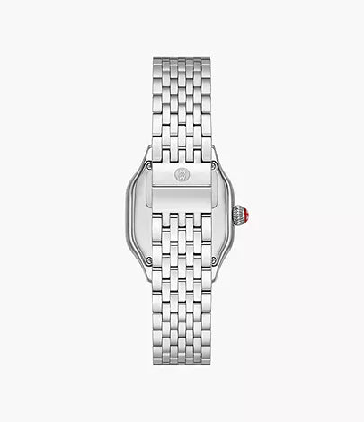 Reloj Meggie de acero inoxidable con esfera de diamantes Michele MWW33B000008