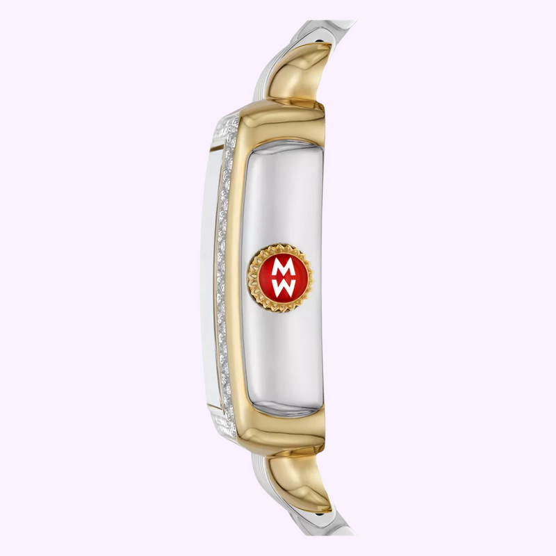 Reloj para mujer Michele MWW06T000144 Deco Madison con correa de acero inoxidable y diamantes en dos tonos