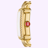 Michele Watches Deco Madison Mini Diamond 18K Gold-Plated Watch MWW06D000173