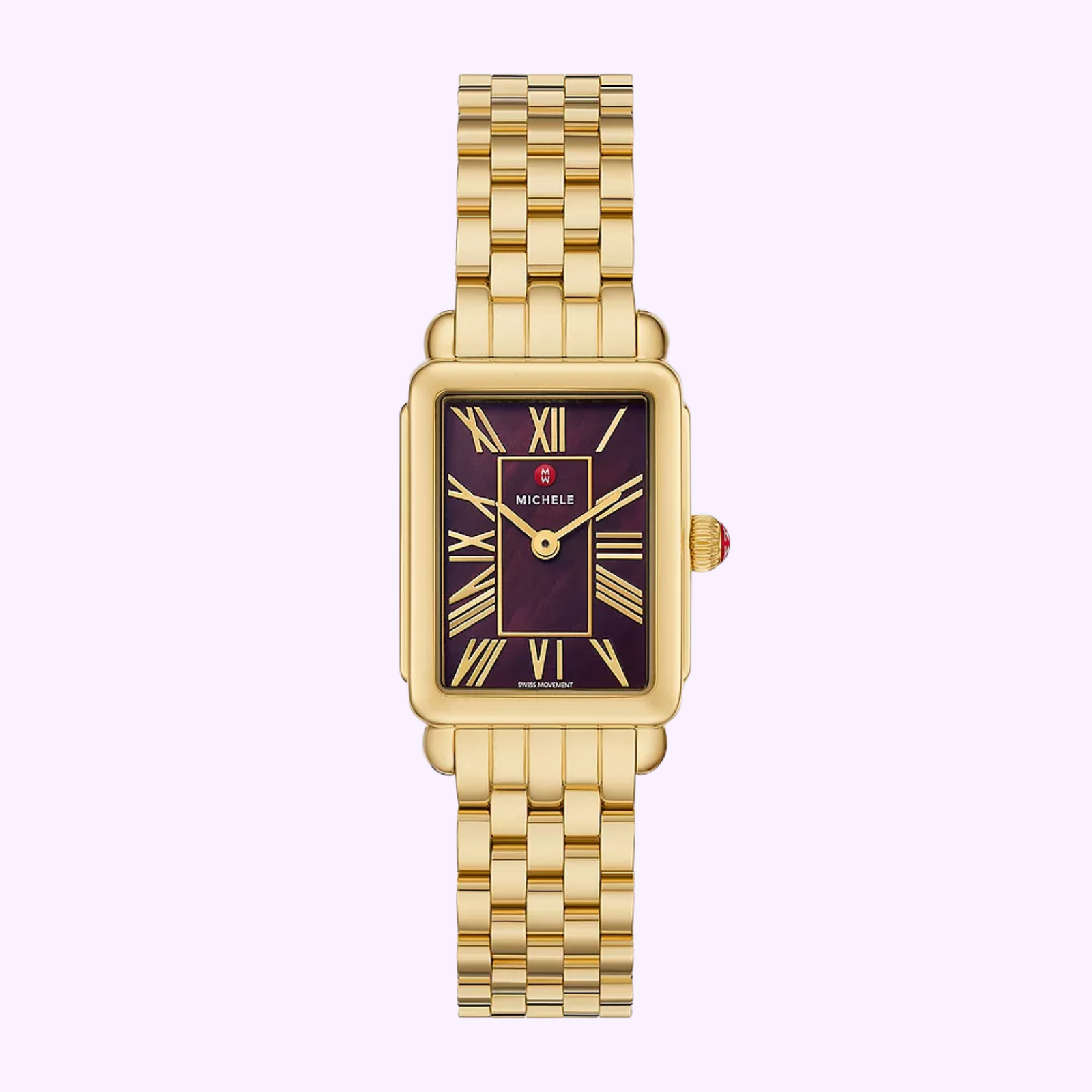 Michele Watches Deco Park 18K Gold-Plated Watch MWW06E000147 
