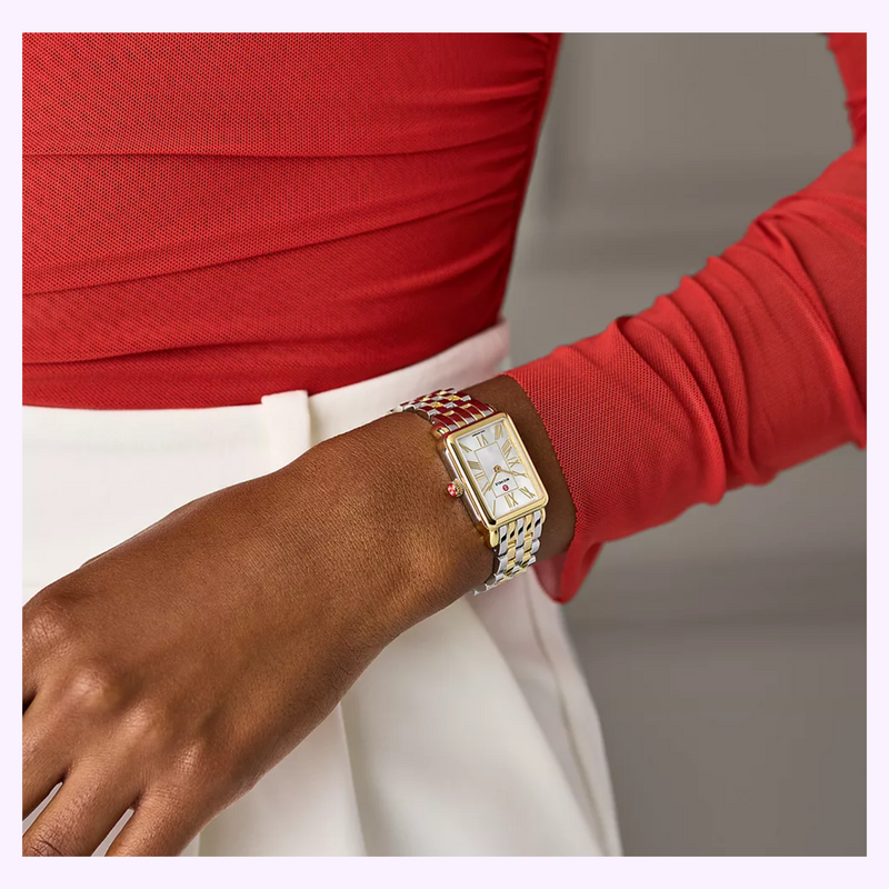 Michele Watches Deco Park Two-Tone 18K Gold-Plated Watch MWW06E000145
