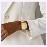Michele Watches Deco Sport Chronograph Gold-Plated Ballet Pink Silicone Watch MWW06K000072