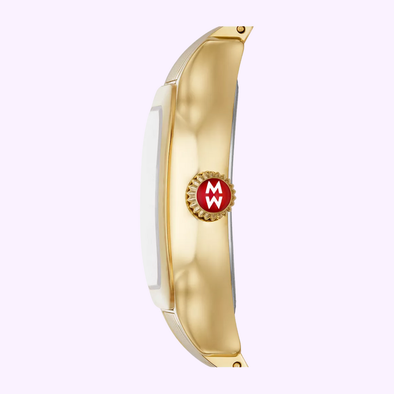 Michele Watches Meggie 18K Gold-Plated Diamond Dial MWW33B000010