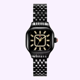 Michele Watches Meggie Three-Hand Black Stainless Steel Watch MWW33B000019