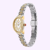 Angle View 1 Michele Watches Serein Oval Diamond Two-Tone 18K Gold-Plated Watch MWW21H000002