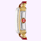 Michele Watches Special Edition Deco Madison Mini Two-Tone 18K Gold-Plated Diamond Pavé Dial Watch MWW06D000170