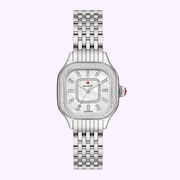 Michele MWW33B000001 Meggie Diamond Stainless Steel Watch