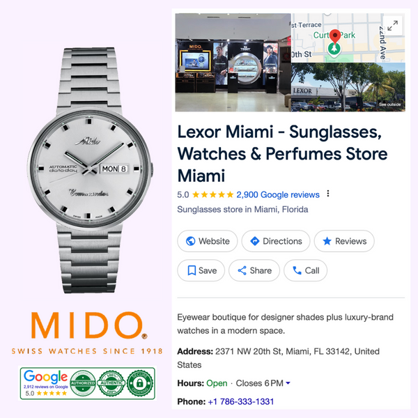 Mido Watches M842942123 Commander 1959  UPC: 7612330011859