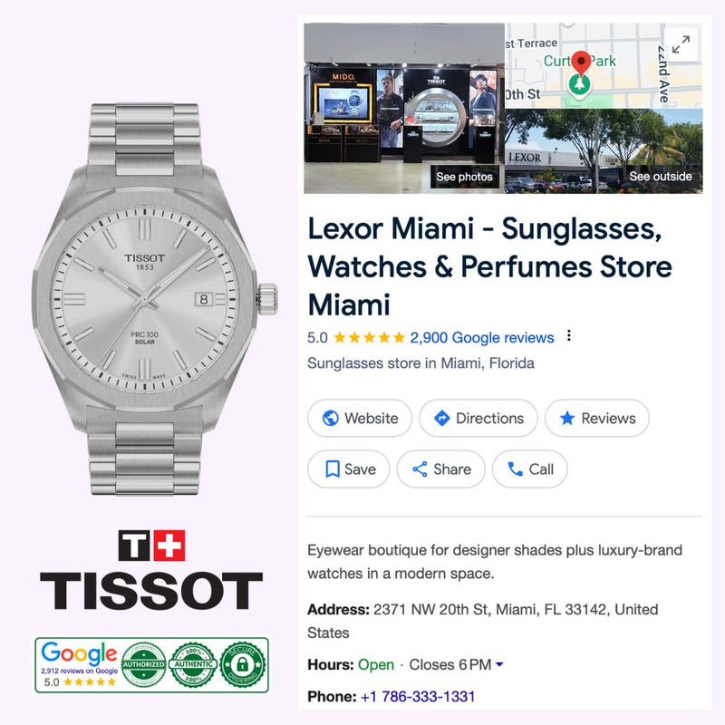 Tissot Watches PRC 100 Solar Quartz 39mm T1514221103100