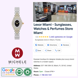 Michele Watches Serein Oval Diamond MWW21H000005 watch with a pavé diamond bezel and an 18K gold-plated silver link bracelet.