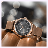 Mido M0404073606000 Multifort Patrimony Brown Leather Strap Men Watches