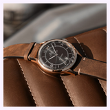 Mido M0404073606000 Multifort Patrimony Brown Leather Strap Men Watches