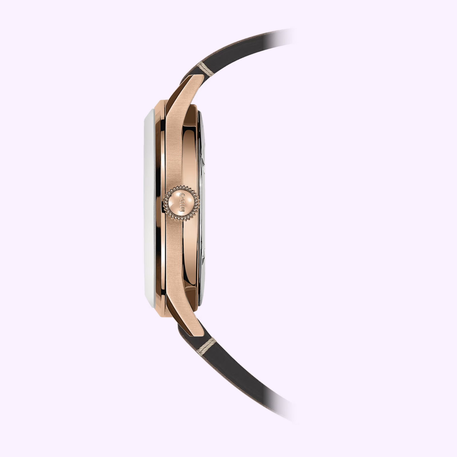 Mido M0404073606000 Multifort Patrimony Brown Leather Strap Men