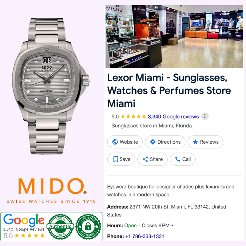 Mido Watch Multifort TV Big Date Titanium M0495264408100 – Lexor Miami