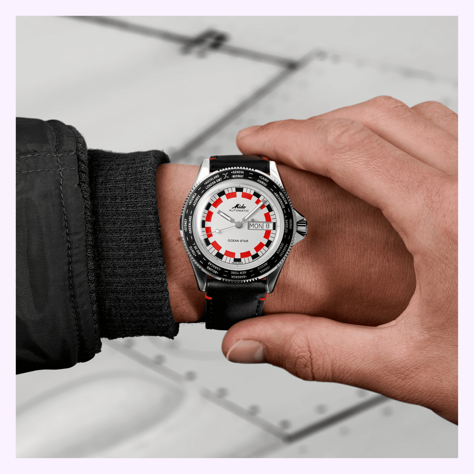 Mido Watch Ocean Star Worldtimer M0268301603000 – Lexor Miami Mido Watch Ocean Star Worldtimer M0268301603000 – Lexor Miami