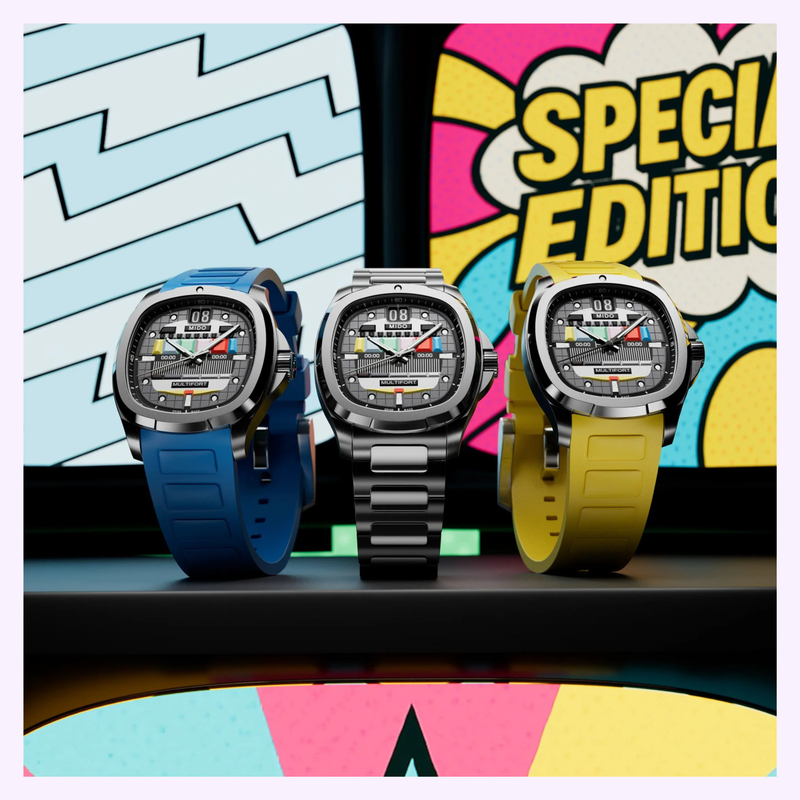 Mido Multifort TV Big Date S01E02 grey PVD case profile