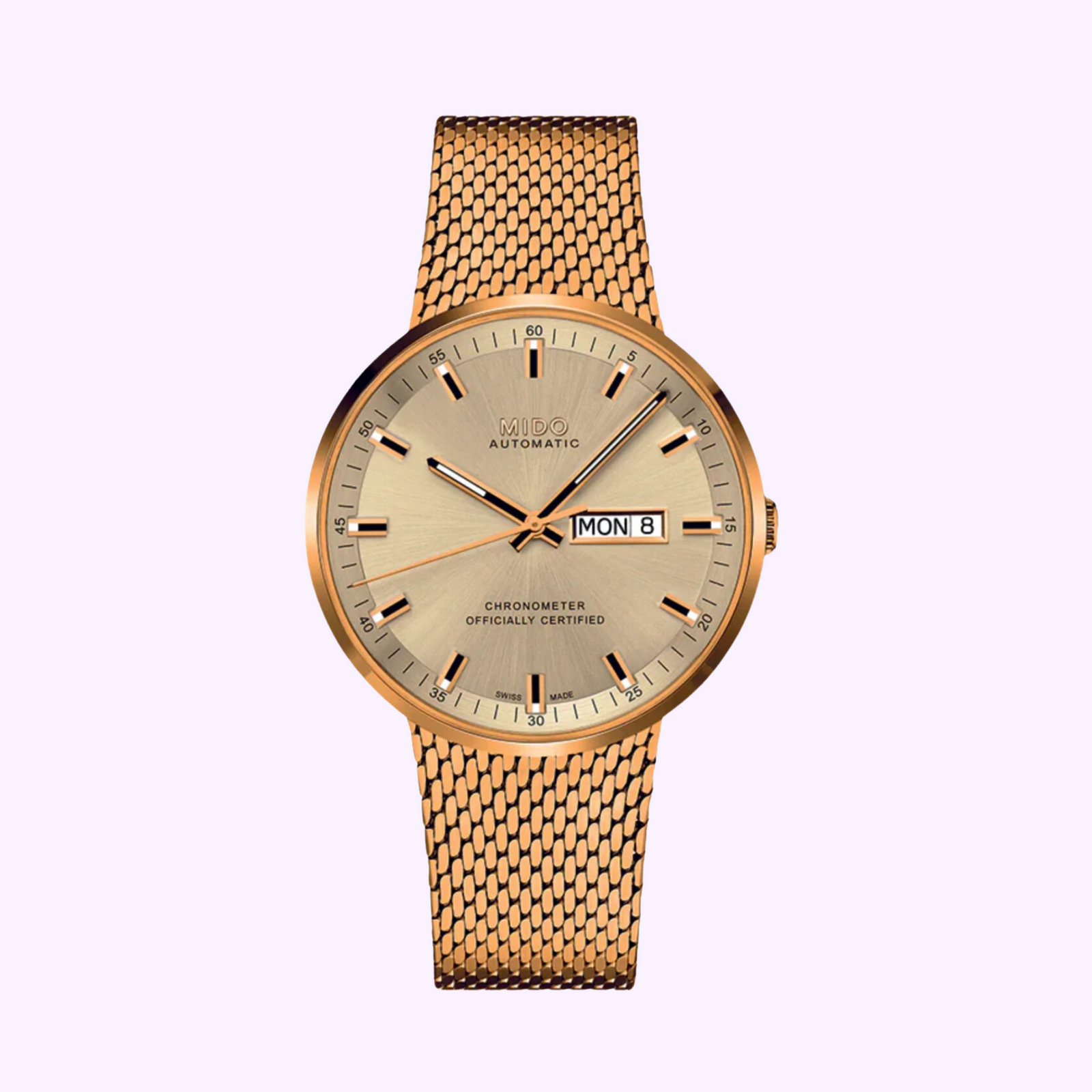 Mido Watches Commander 2 Stainless Steel Strap M0316313302100 Men