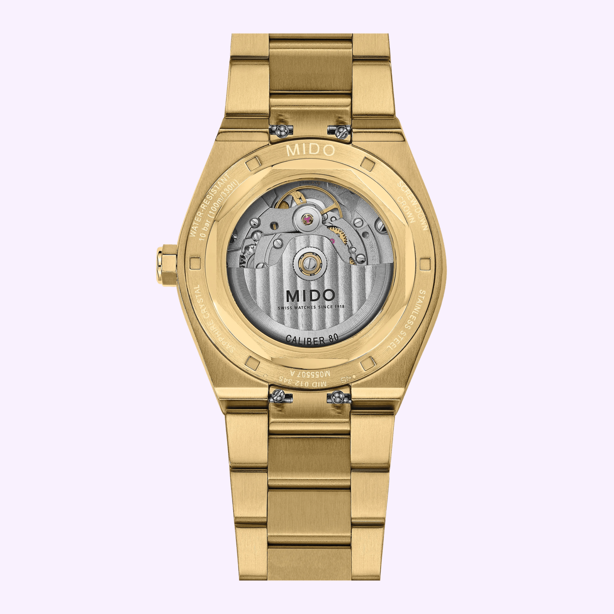 Back View Mido Watches Multifort 8 M0555073304100