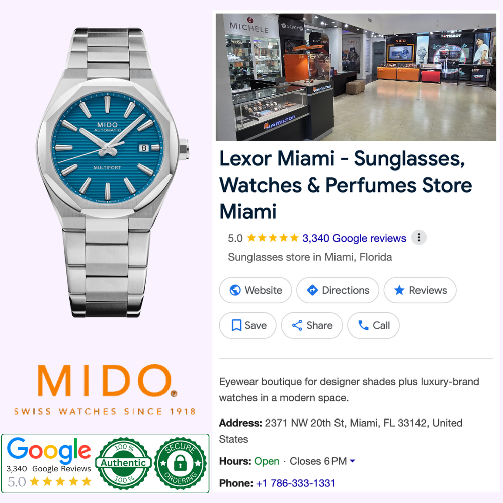 Mido Watches Multifort 8 One Crown M0555071104100 – Lexor Miami