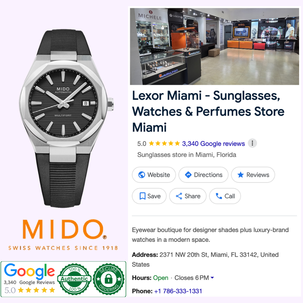 Mido Watches Multifort 8 One Crown M0555071705100 – Lexor Miami