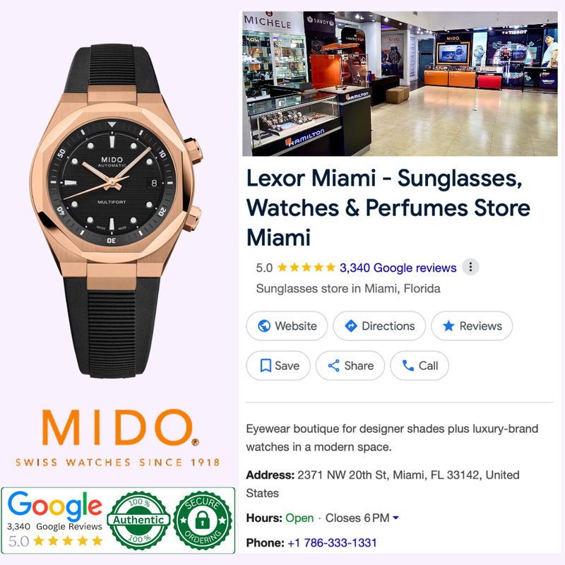 Mido Watches Multifort 8 Two Crowns M0475073705100 – Lexor Miami