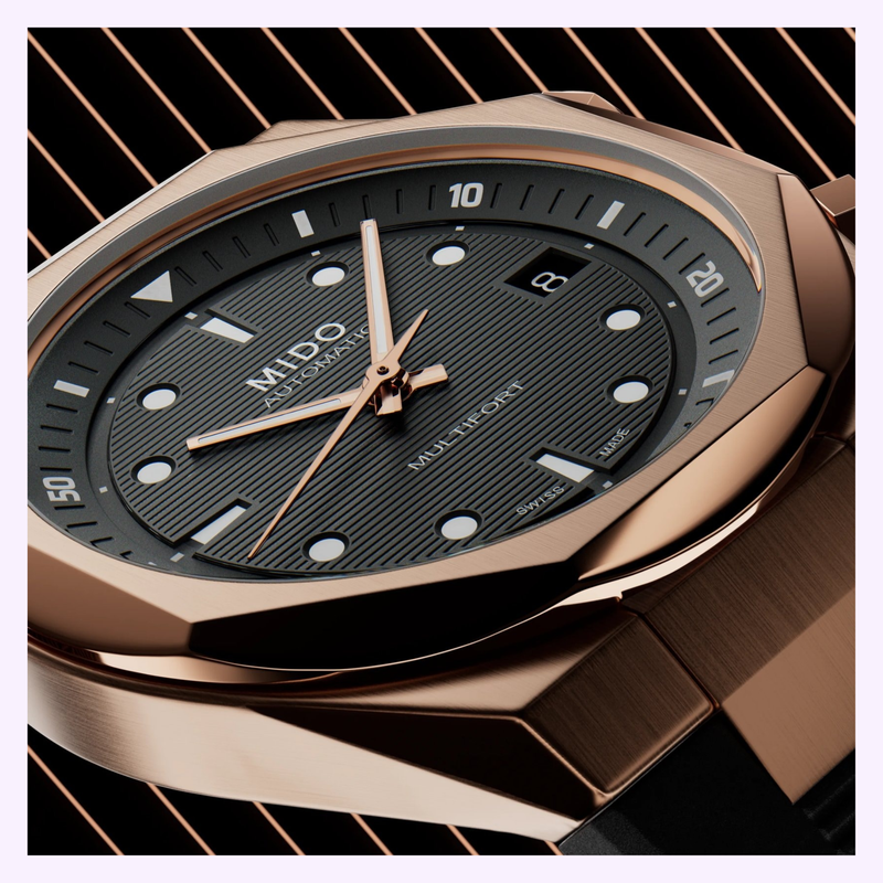 8/24 モカ様 Mido Watches Multifort 8 Two Crowns M0475073705100 – Lexor Miami
