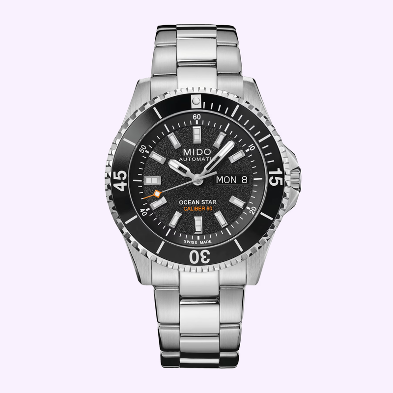 Mido Ocean Star 200 M0269301105100 black dial Swiss automatic dive watch