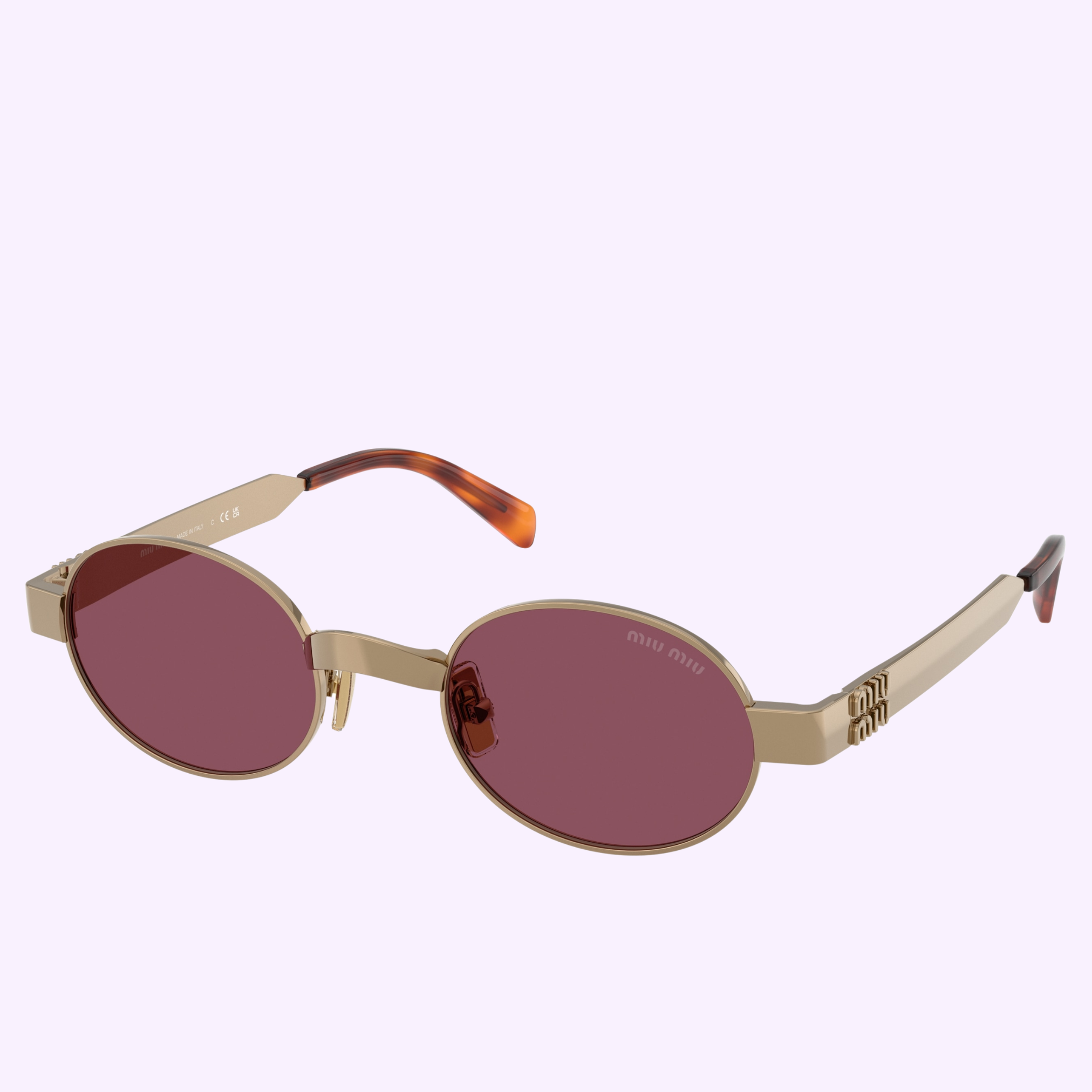 Angle View Miu Miu Sunglasses 0MU B51S 7OE30Y47