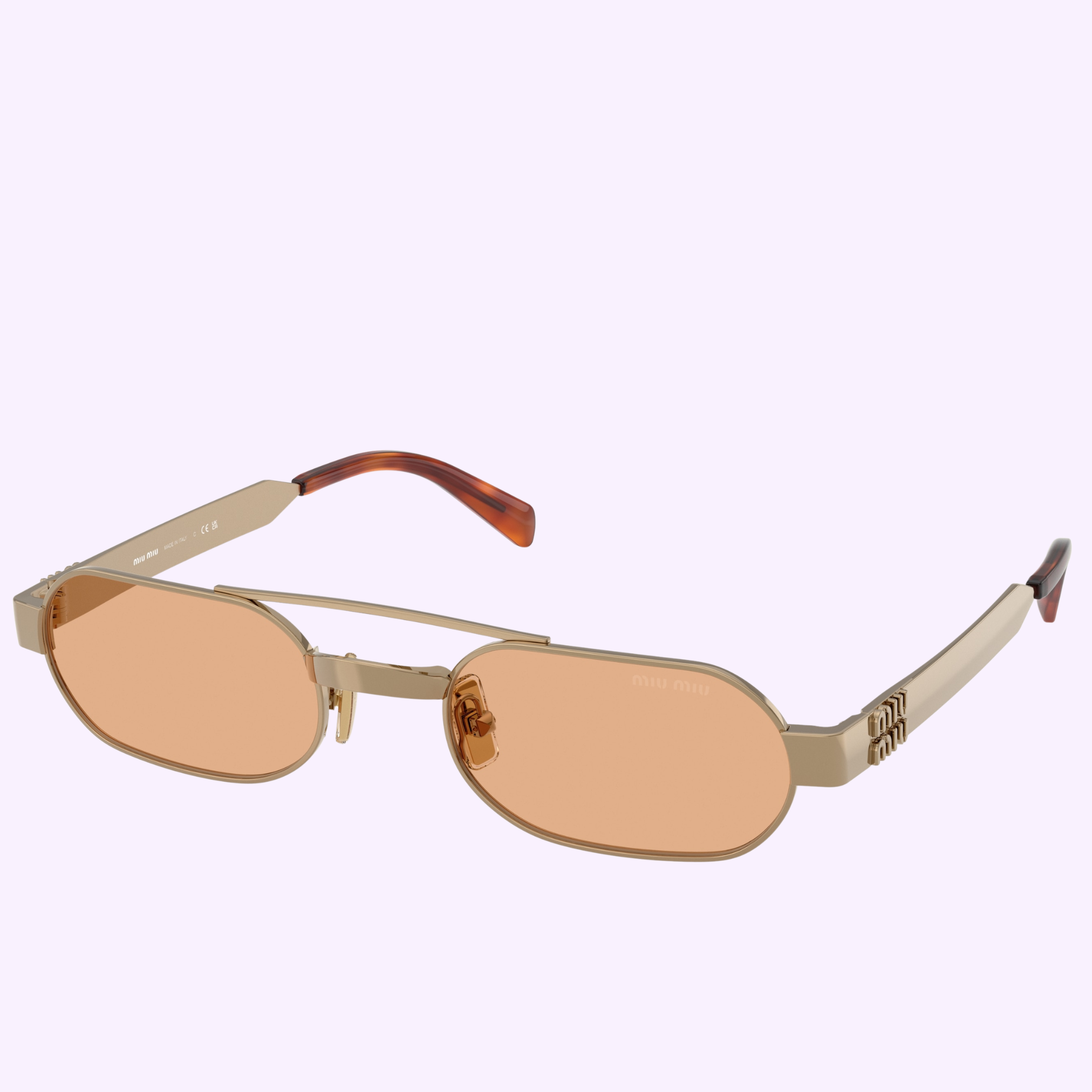 Angle View Miu Miu Sunglasses 0MU B52S 7OE90X52