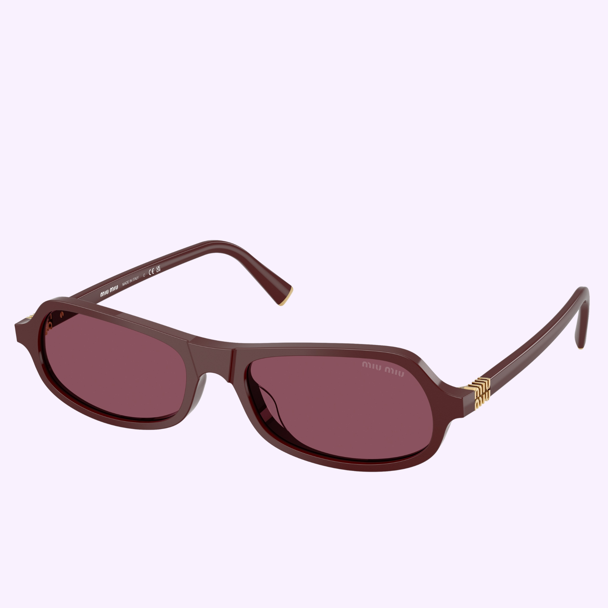 Angle View Miu Miu sunglasses 0MU B10SU 26L20Y55