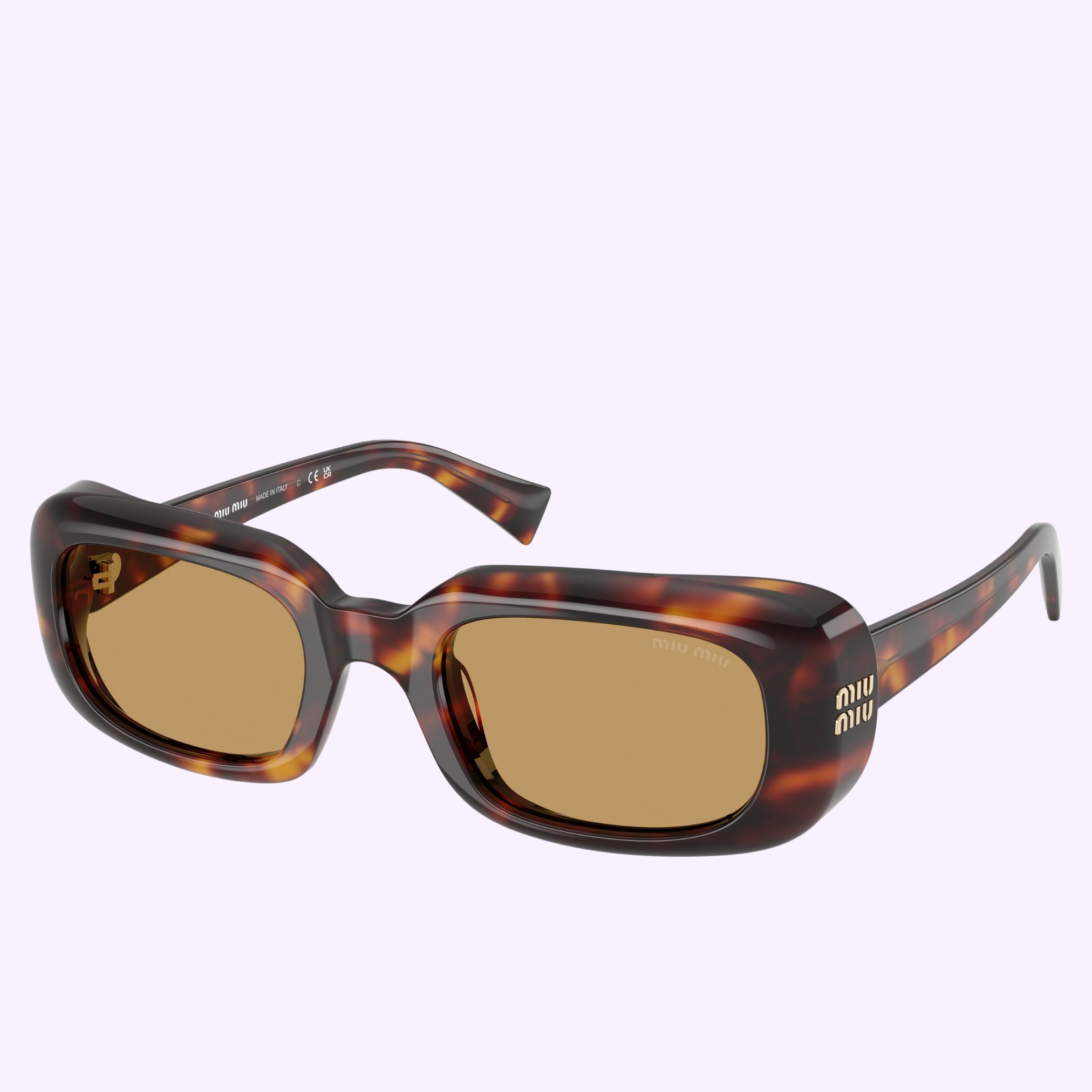 Angle view Miu Miu sunglasses 0MU B13S 27L10Y52