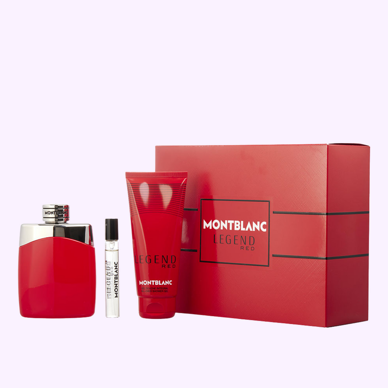 Mont Blanc Legend Red 3.3 EDP 3PC Men Perfume Set