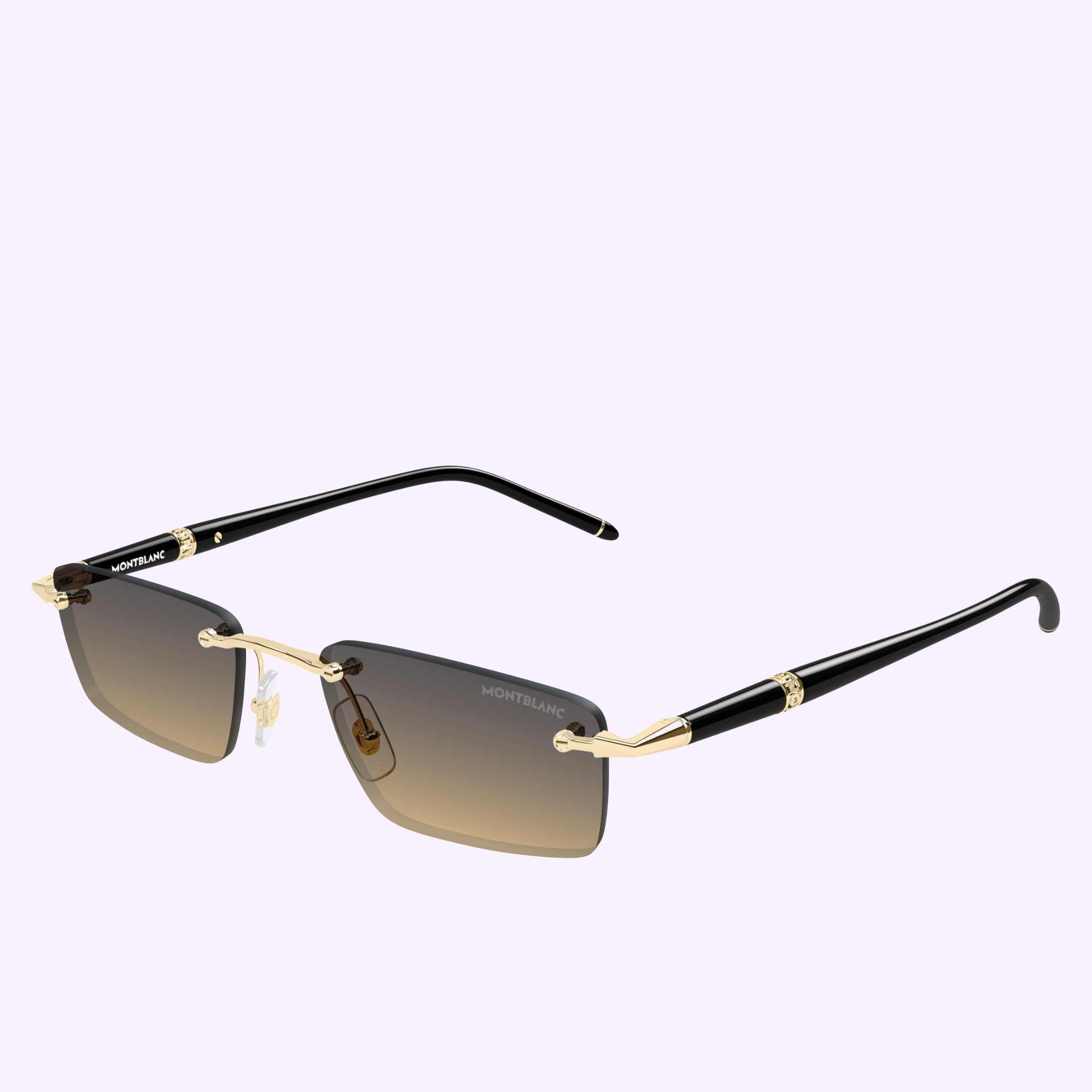 Angle View Montblanc Sunglasses MB0484S-002 54
