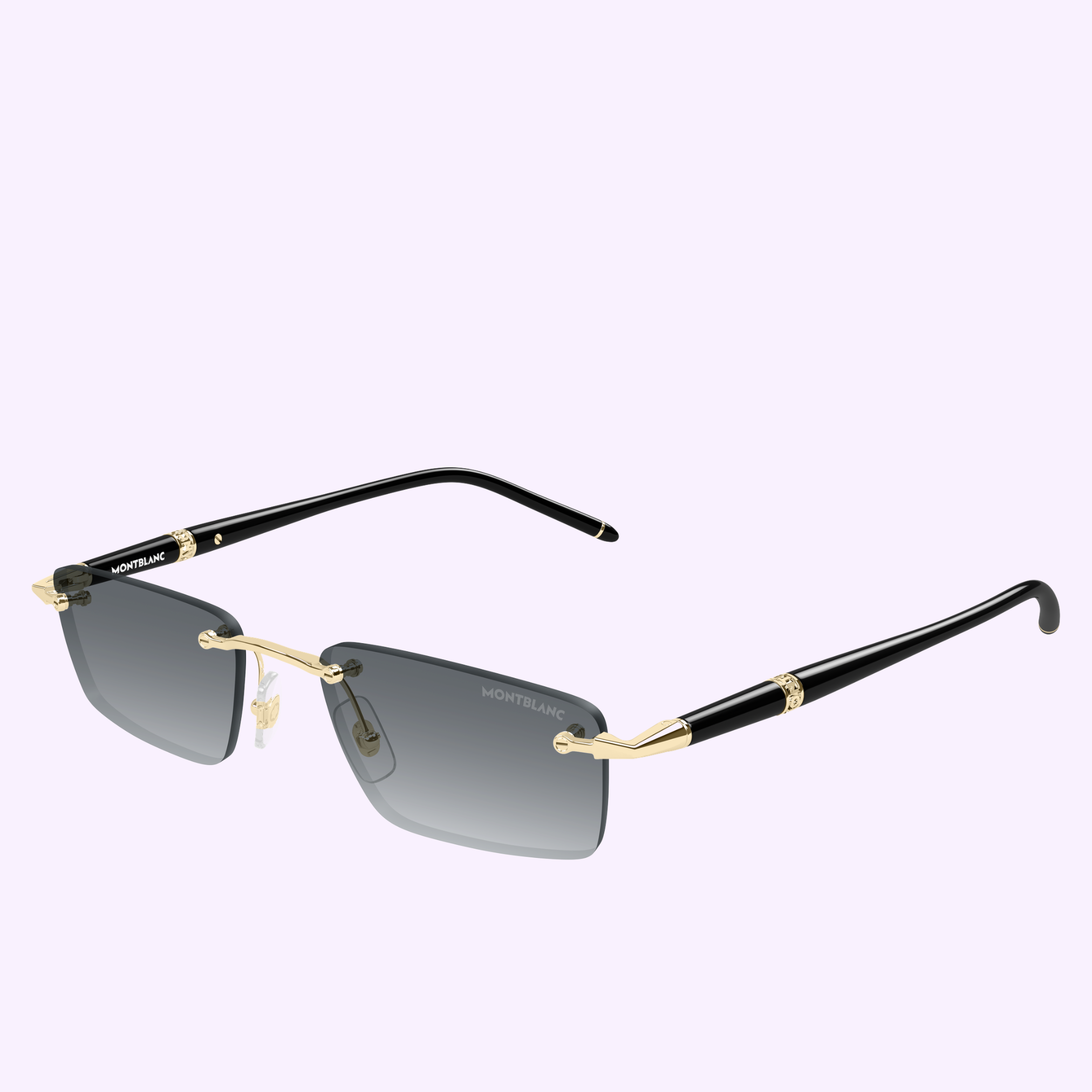 Angle View Montblanc Sunglasses MB0484S-002 54