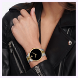 Movado 0607200 Museum Classic 2 Tons Aço Strap Relógios Masculinos