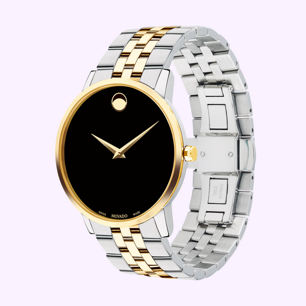 Movado 0607200 Museum Classic 2 Tone Steel Strap Men Watches